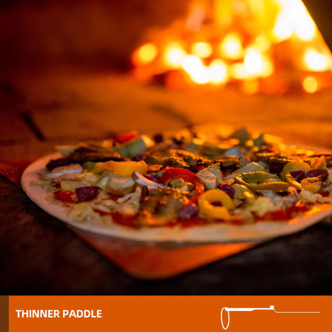 Meykwod pala para horno ideal para pizzas crujientes y fáciles de manipular