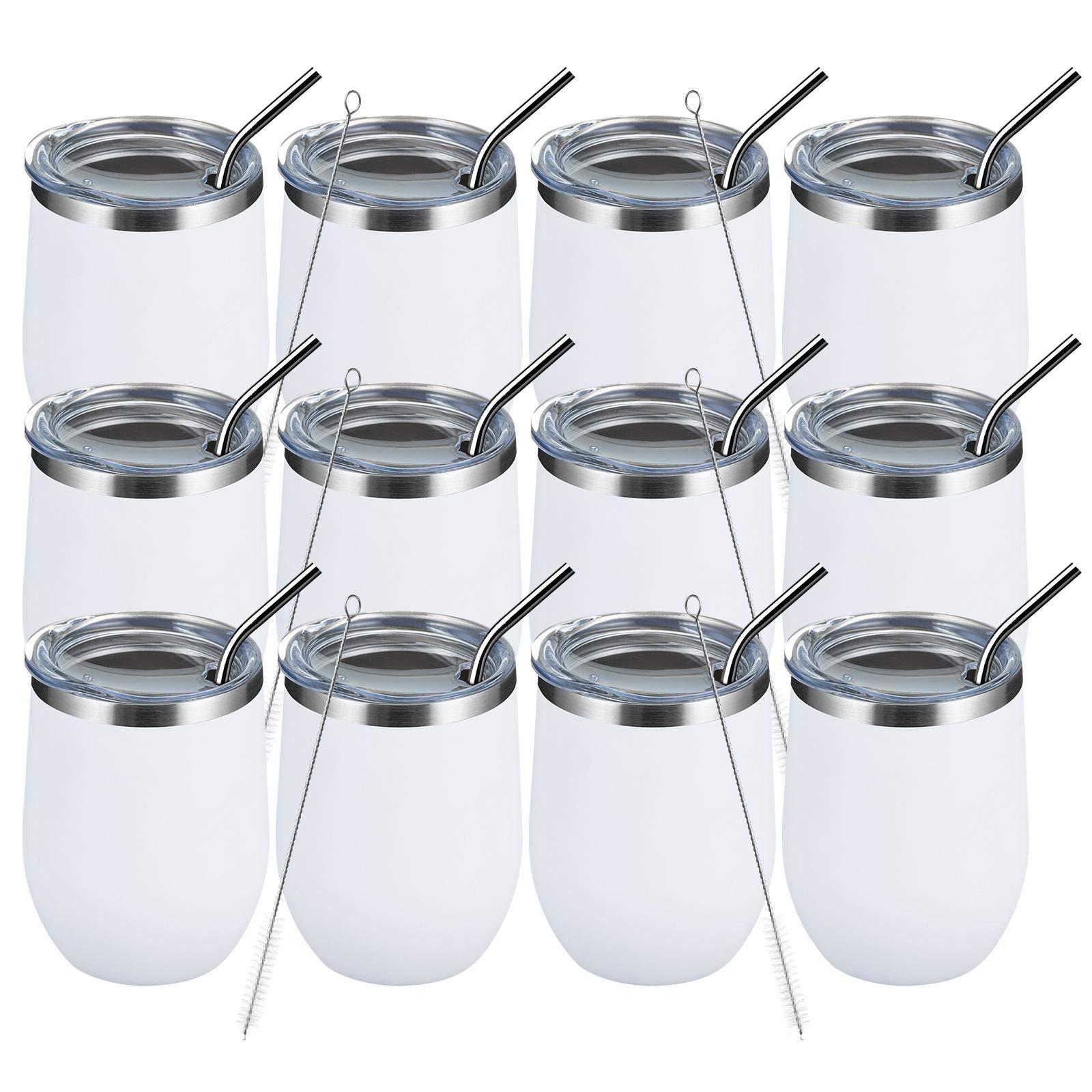 Vaso MEWAY vino sin tallo con tapa para mantener bebidas frías en viajes.