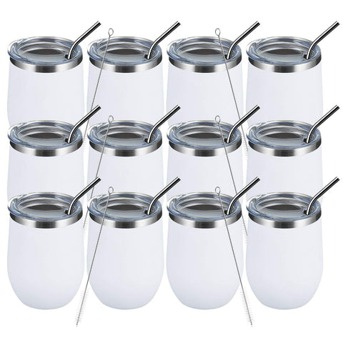 Vaso MEWAY vino sin tallo con tapa para mantener bebidas frías en viajes.
