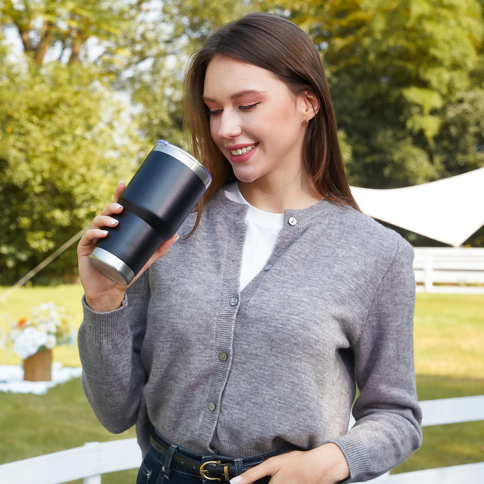 MEWAY Taza 30oz ideal para actividades al aire libre y viajes.