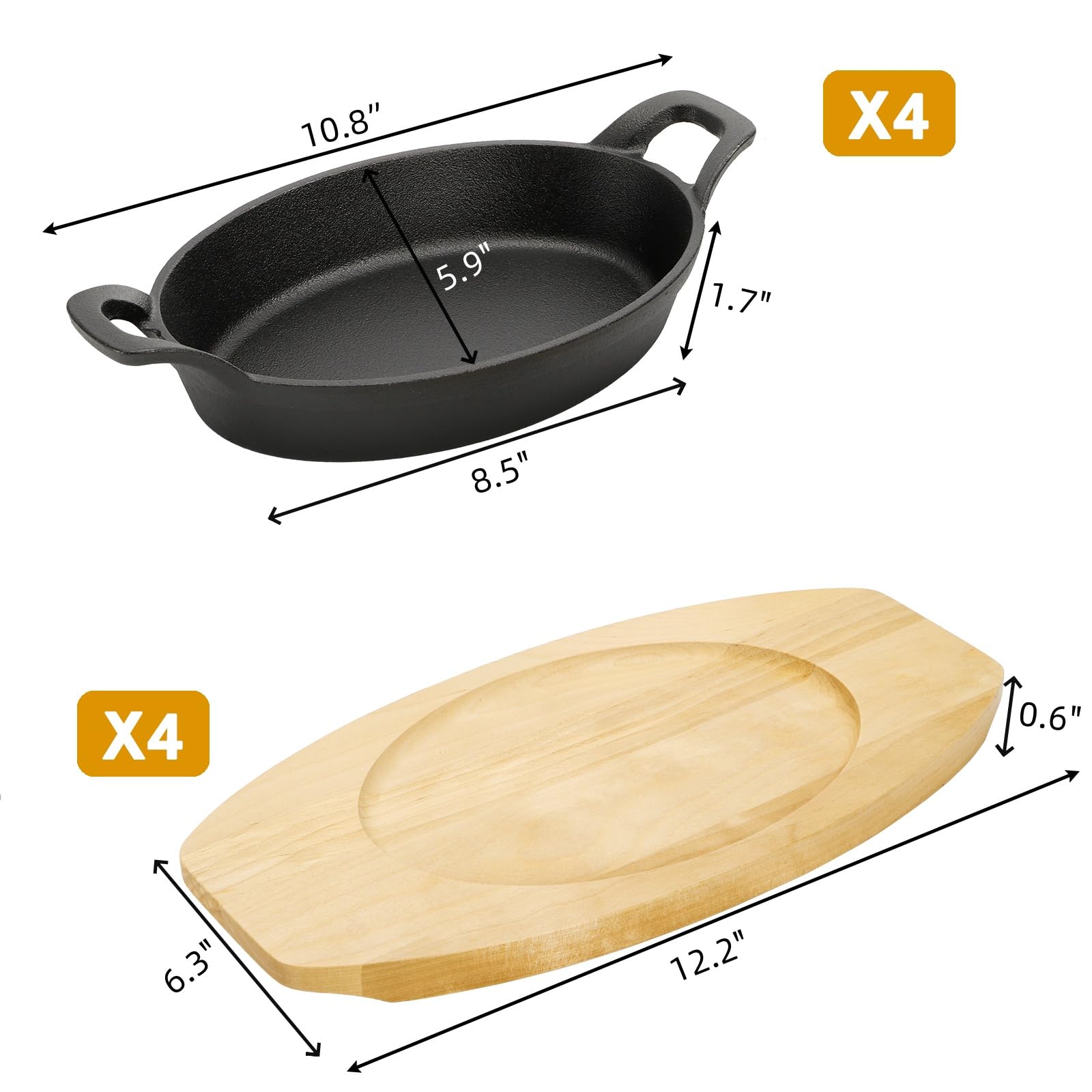 Base de madera Mezchi para sartenes protege la mesa del calor.
