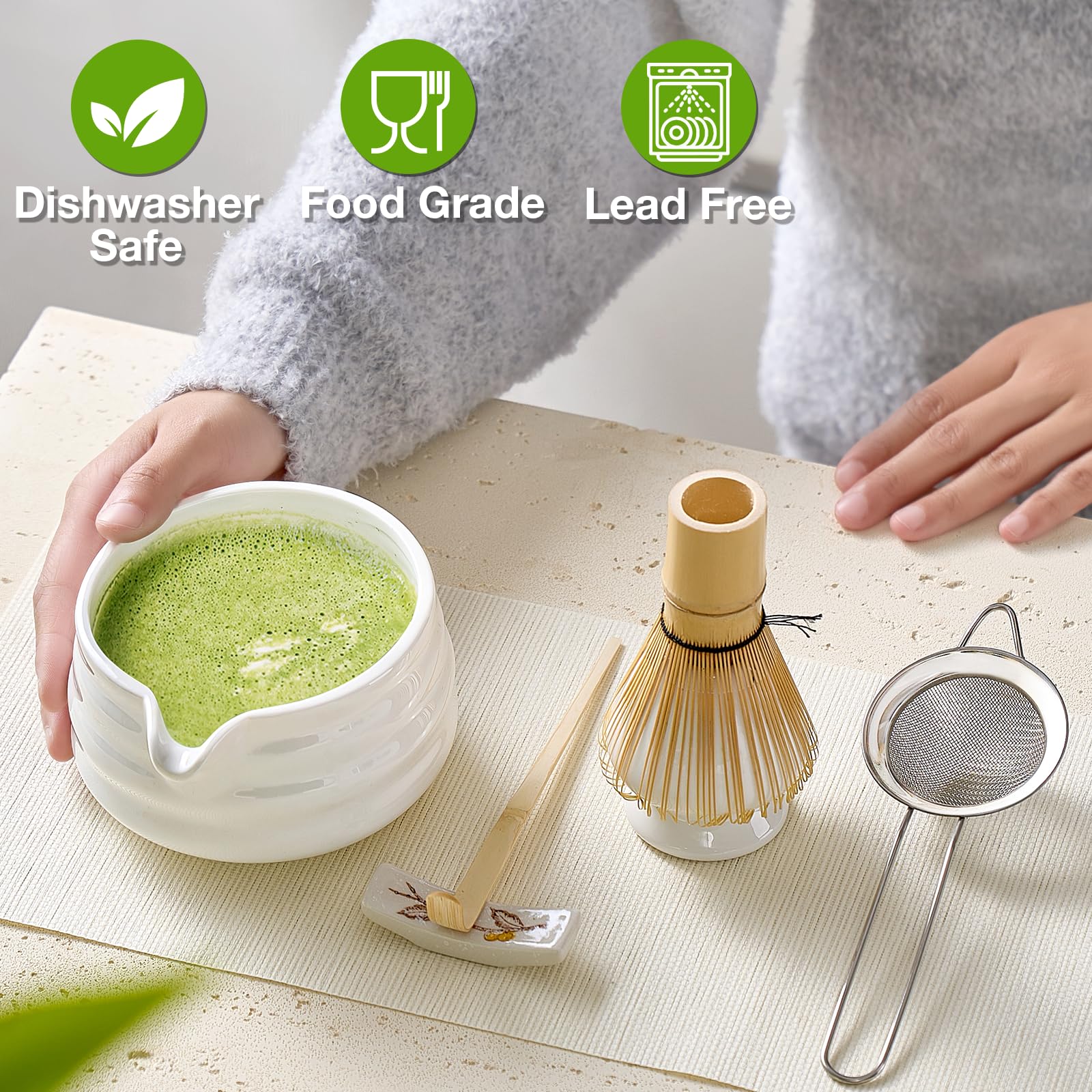 Mfacoy colador de acero inoxidable para un té limpio y libre de grumos.
