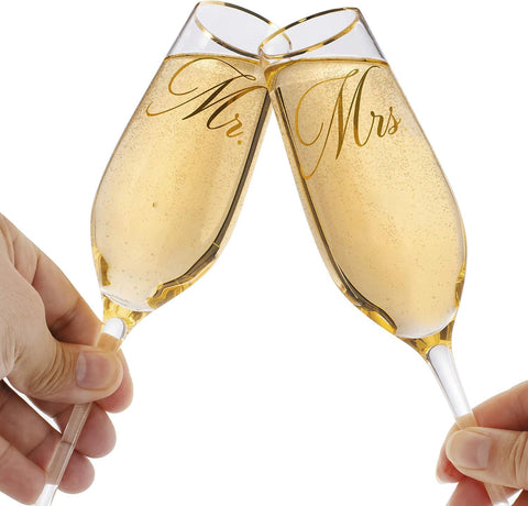Juego de copas para bodas de Mfacoy, ideal para brindis