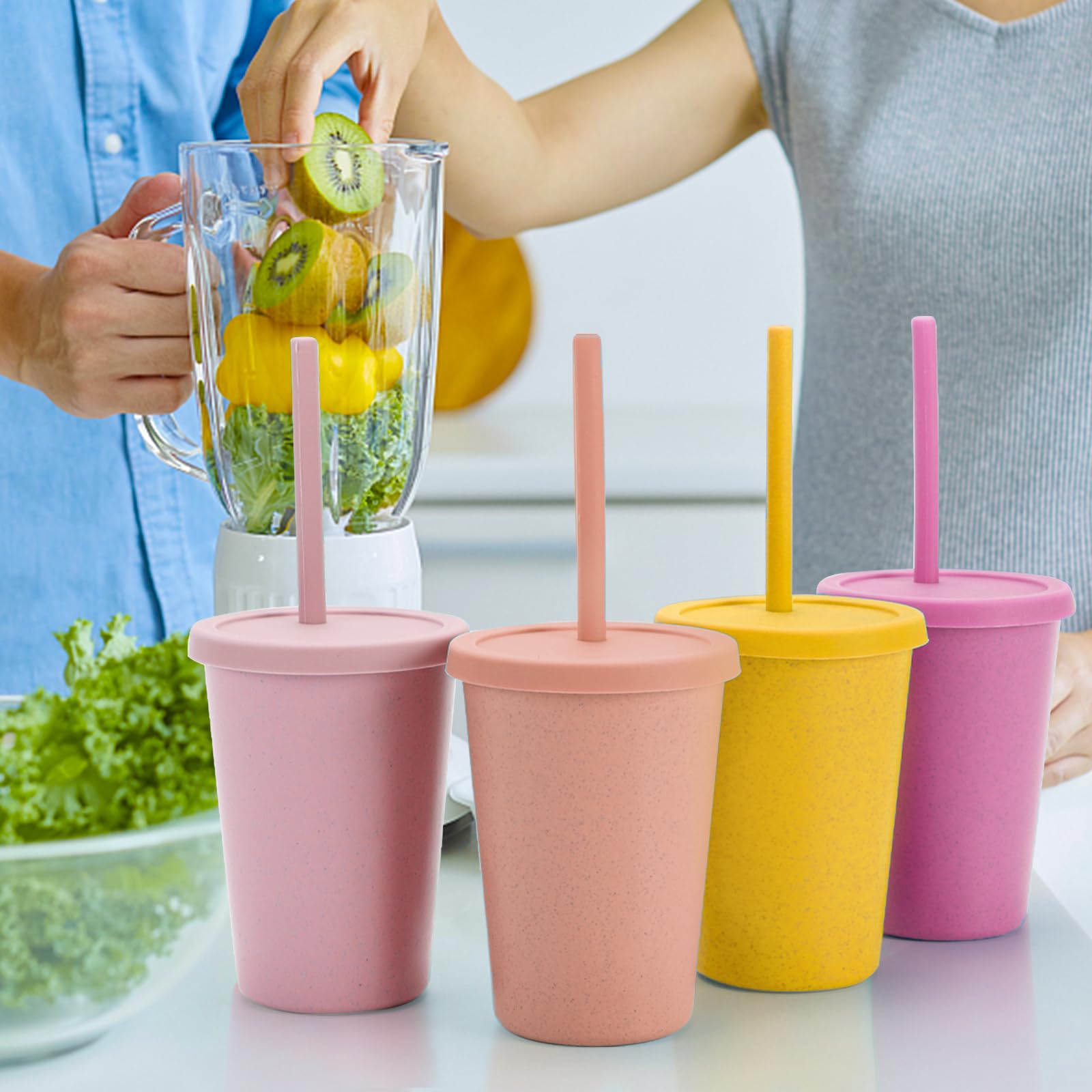 Set de 4 colores de copas Mfacoy para picnic.