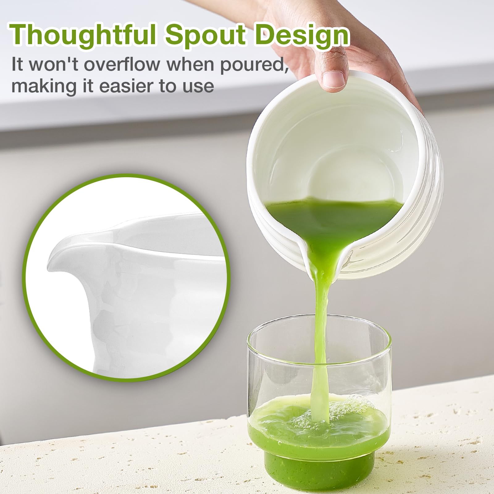 Mfacoy cuchara de bambú para medir y servir matcha.