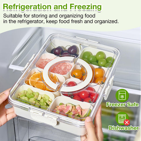 Mfacoy Snackle Box de plástico apto para alimentos y sin BPA.