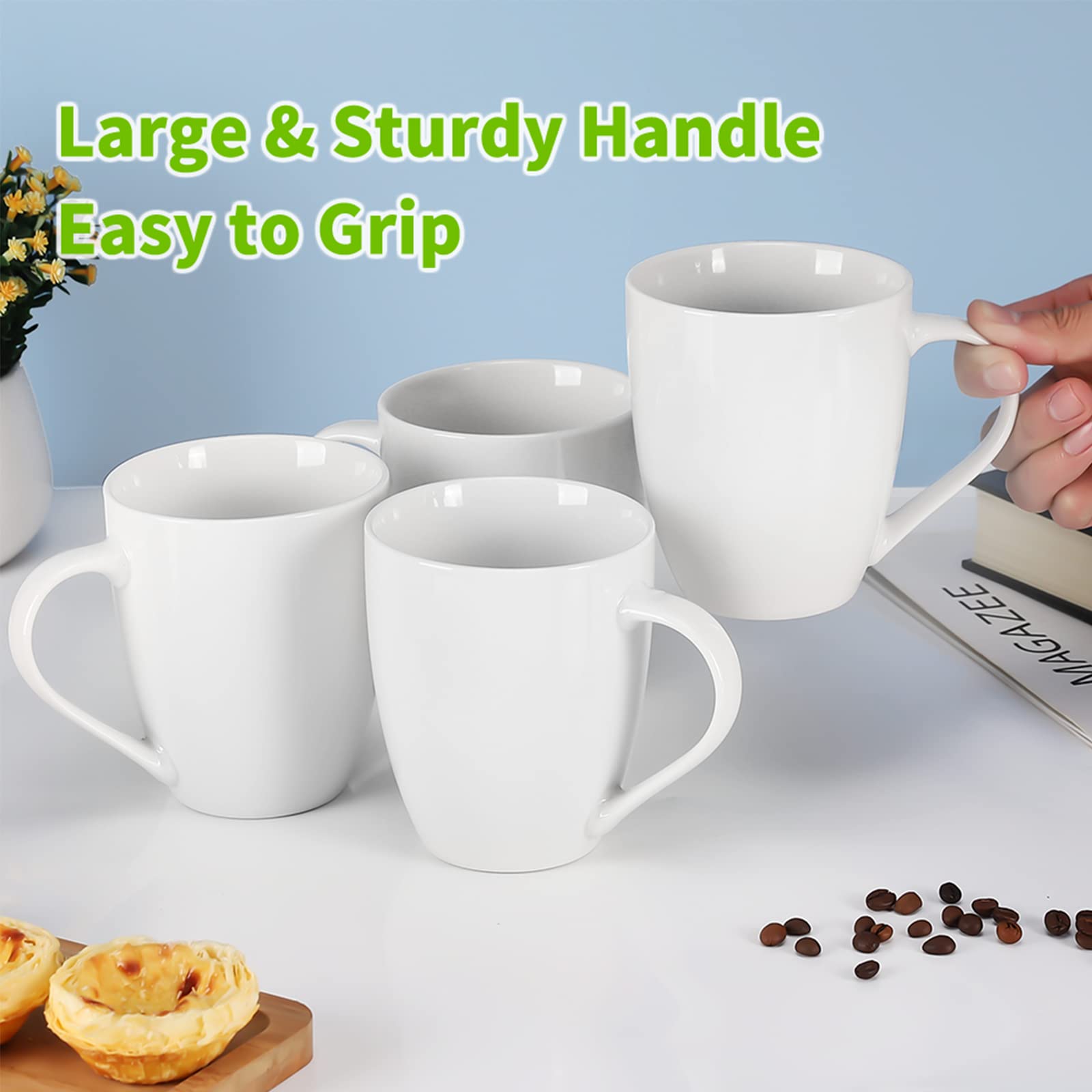 Taza Mfacoy apta para lavavajillas, limpieza sencilla.