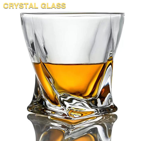 Vaso de cristal Mfacoy con claridad excepcional para servir whisky.