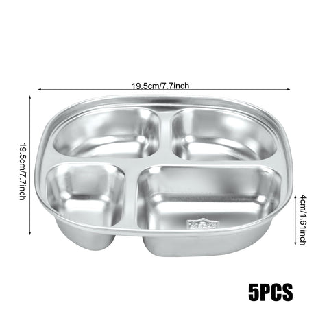 Plato dividido MFBJXC con 4 secciones para porciones balanceadas.