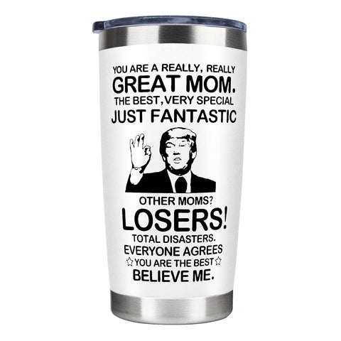 Taza termo MFGNEH de 20oz blanca, ideal para mantener bebidas frías o calientes.