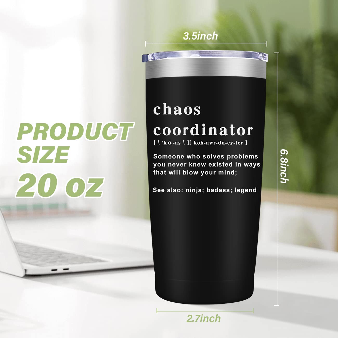 MFGNEH Chaos Coordinator: doble pared con vacío mantiene la bebida estable