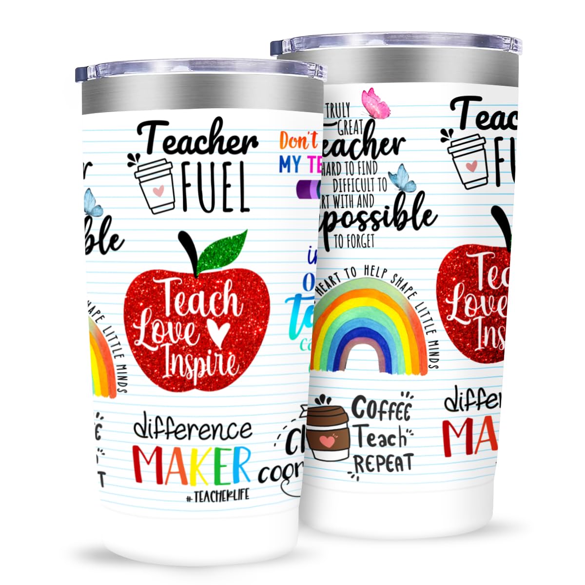 Taza MFGNEH 20oz con tapa hermética, ideal como regalo para profesoras