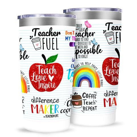 Taza MFGNEH 20oz con tapa hermética, ideal como regalo para profesoras