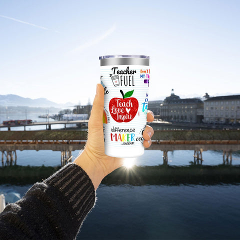 Taza MFGNEH 20oz, cabe en portavasos y es fácil de transportar