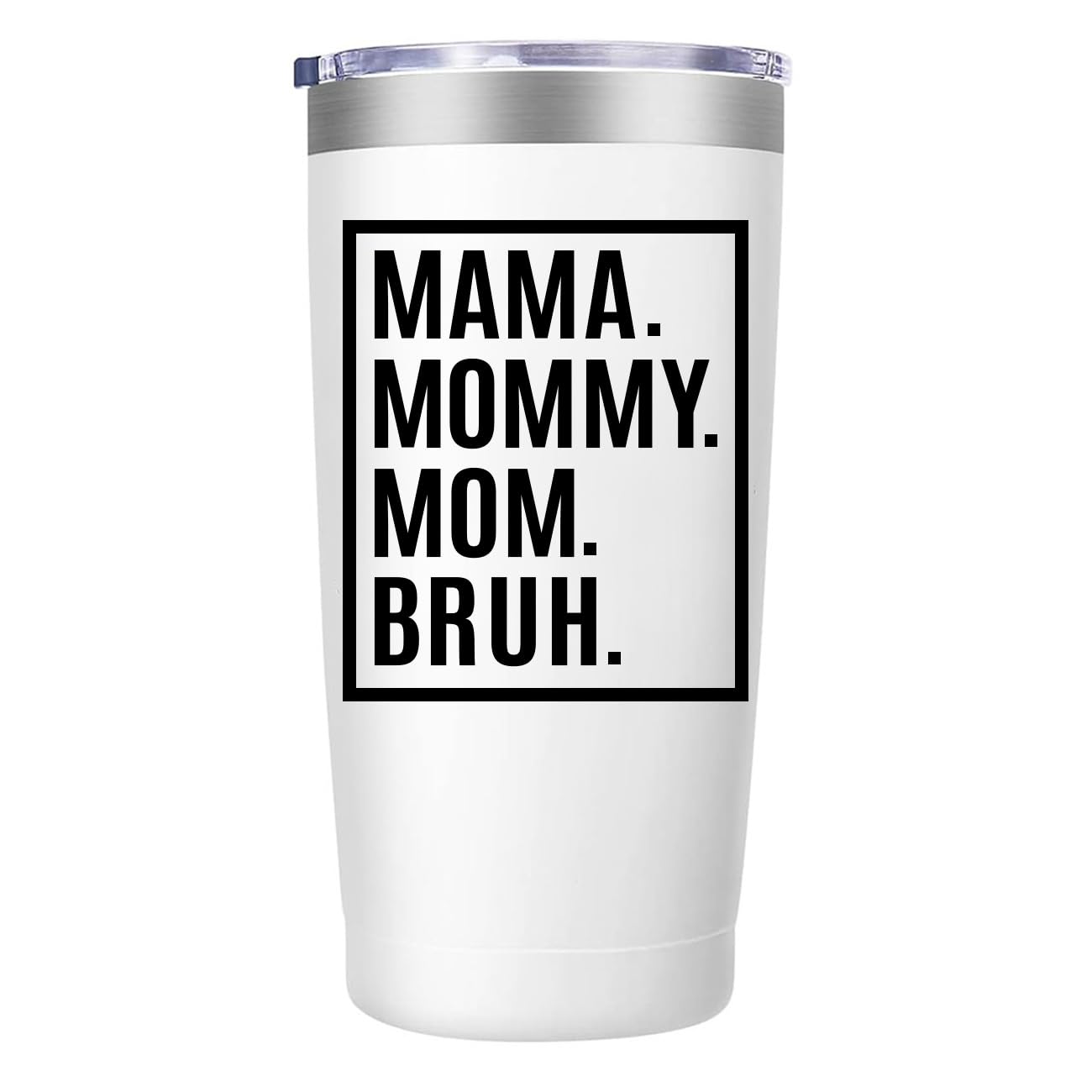 Vaso térmico MFGNEH 20oz blanco con cierre hermético para bebidas frías o calientes.