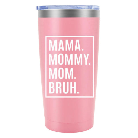 Tumbler MFGNEH 20oz rosa de acero inoxidable mantiene bebidas frías por más tiempo.