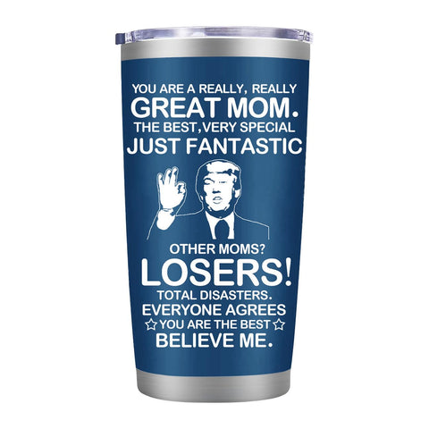 Taza térmica azul MFGNEH 20oz para bebidas frías o calientes.