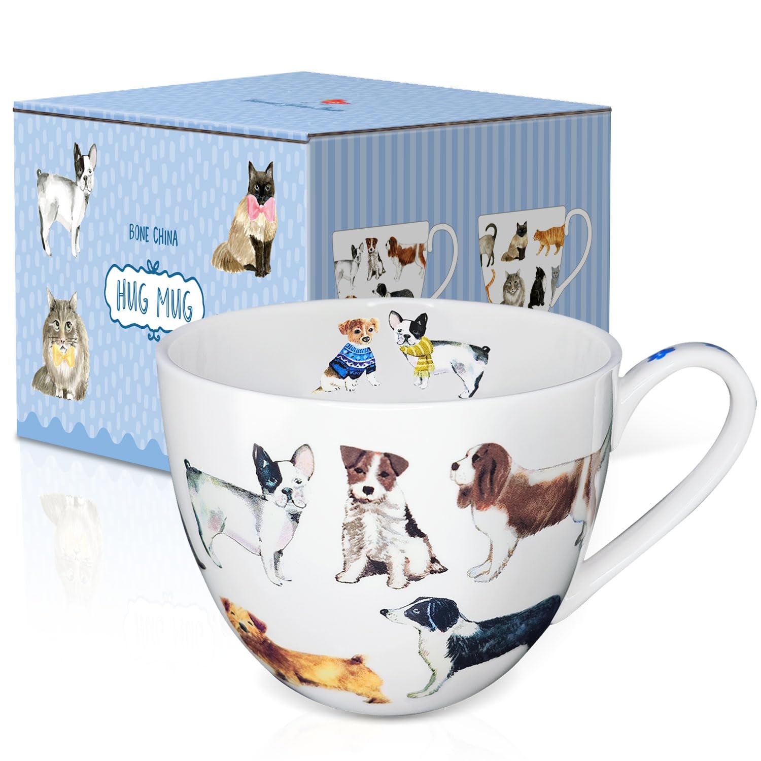 Taza MFoffice con abrazo cálido al sostener, perfecta para mañanas