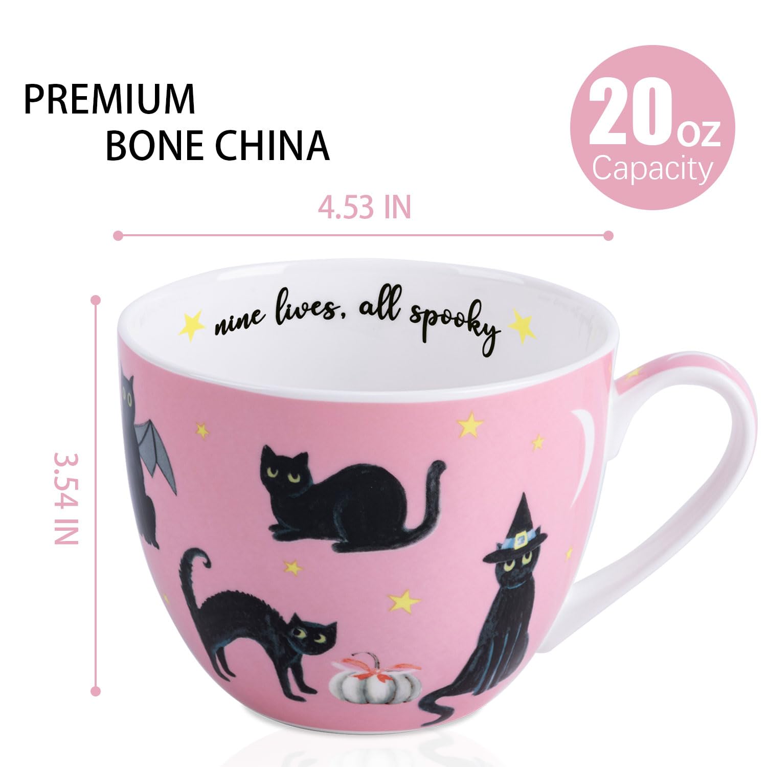 Taza MFoffice Abrazo de cerámica de hueso para bebidas cálidas.