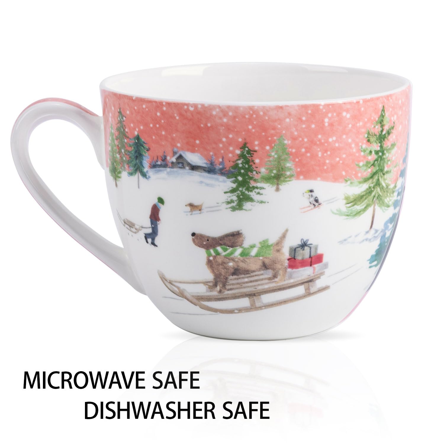 Taza MFoffice de forma abrazadora, ideal para sostener con las manos y sentir calor.