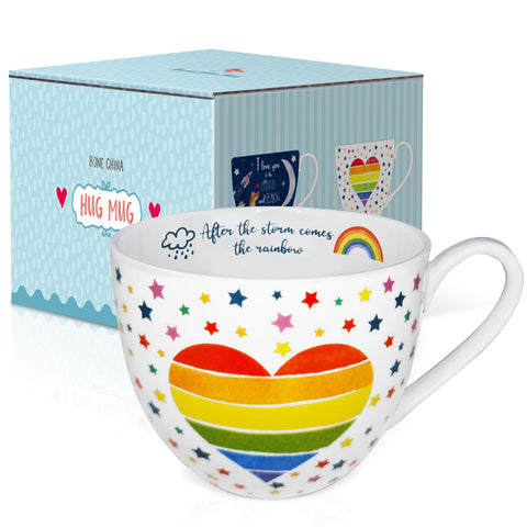 MFoffice arcoíris con corazón, diseño inglés, regalo inspirador.