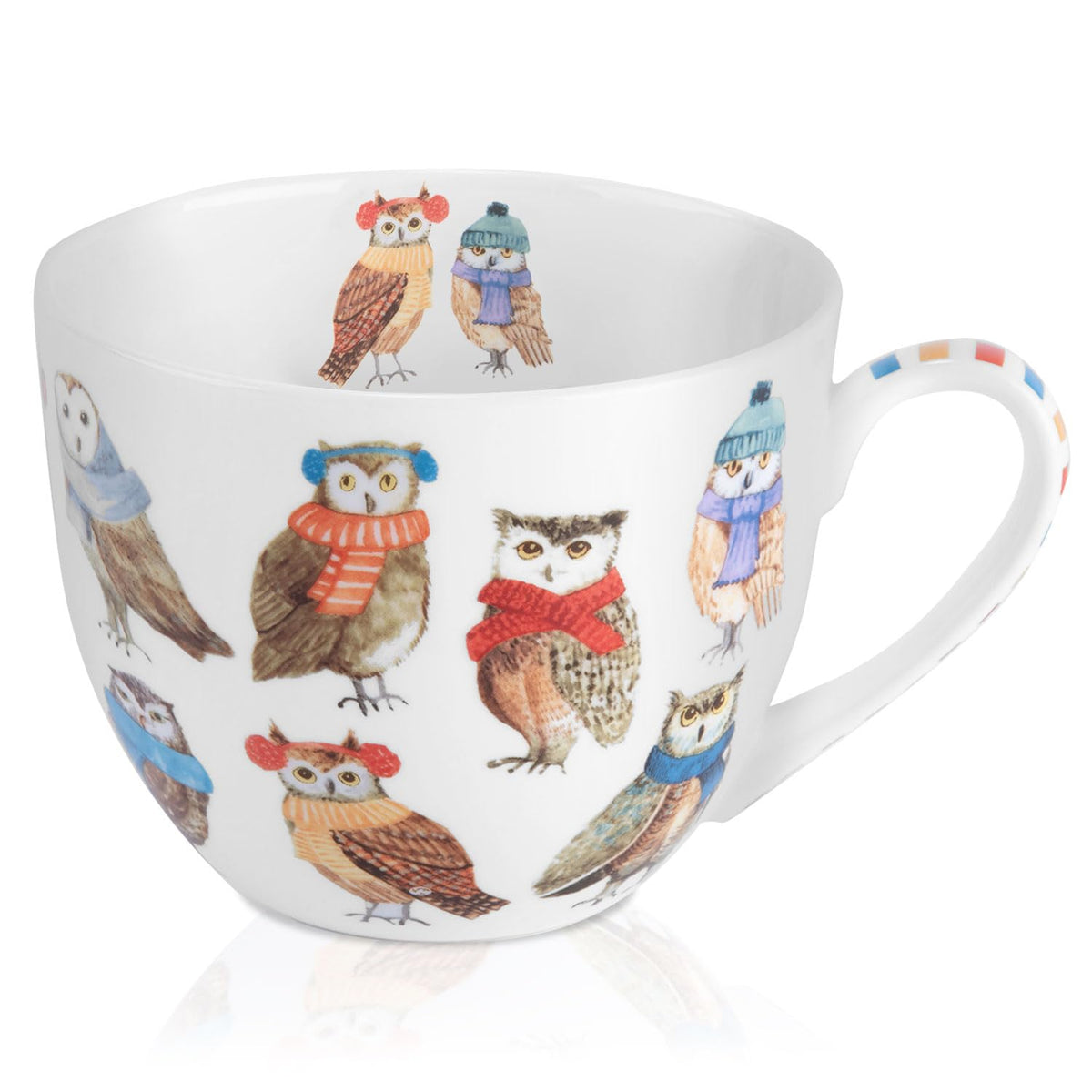 MFoffice Taza búhos otoño 20oz: ideal para café caliente en días fríos.