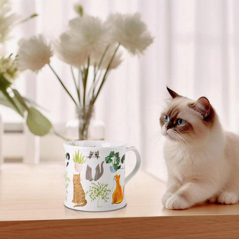 MFoffice taza china de hueso, apta para microondas y lavavajillas.