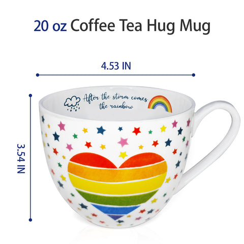 MFoffice china hueso, 20 onzas, elegante para té o chocolate.