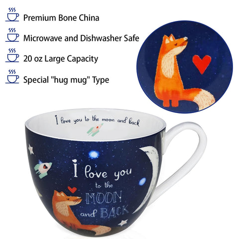 MFoffice China de Hueso, taza premium apta para microondas.