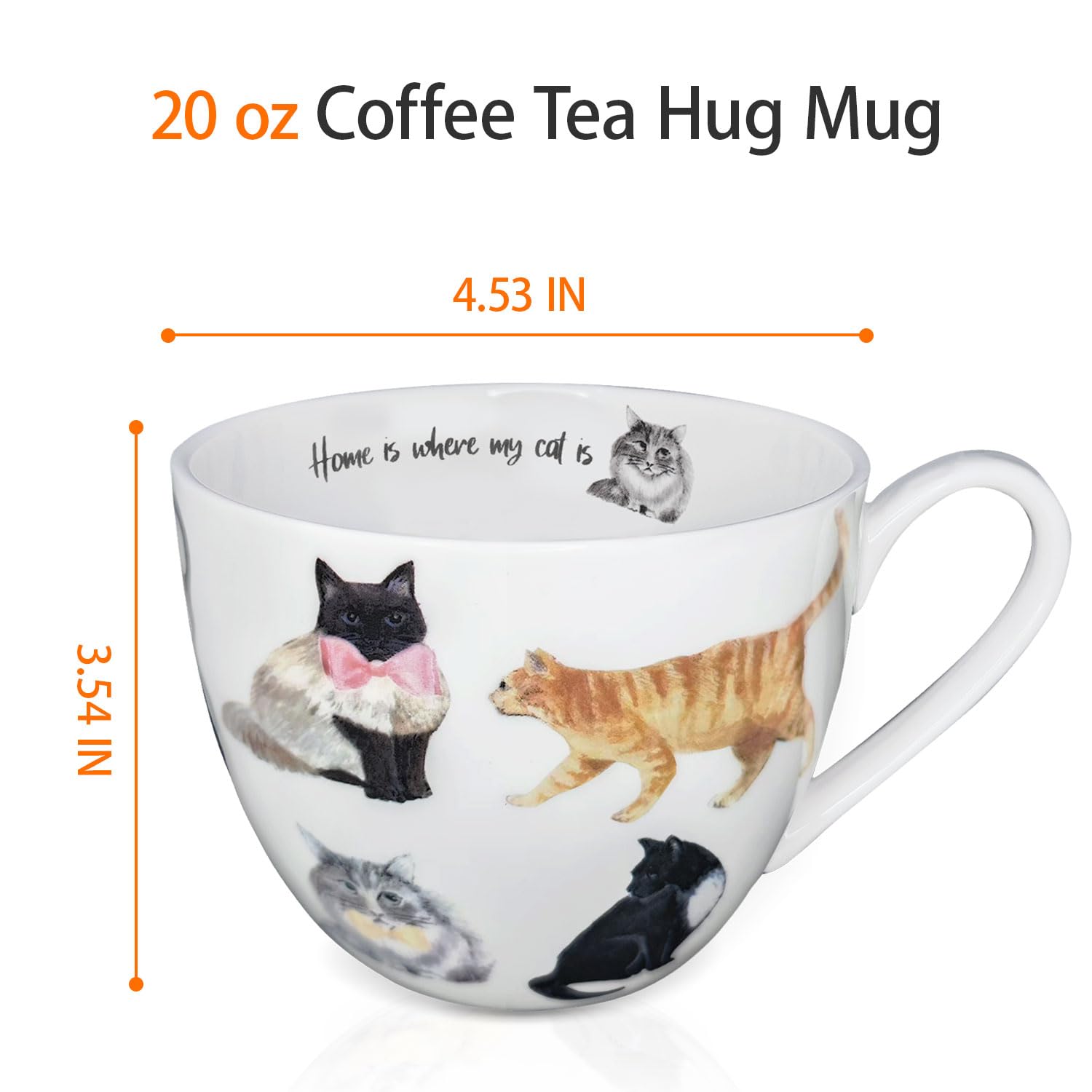MFoffice taza con diseño de gatos, licencia Harvest Green Studio.