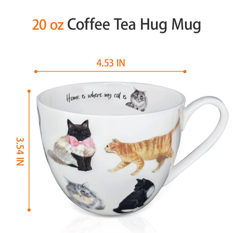 MFoffice taza con diseño de gatos, licencia Harvest Green Studio.