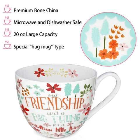 MFoffice-taza-frases-amistad-y-flores, mensaje inspirador para amigas.