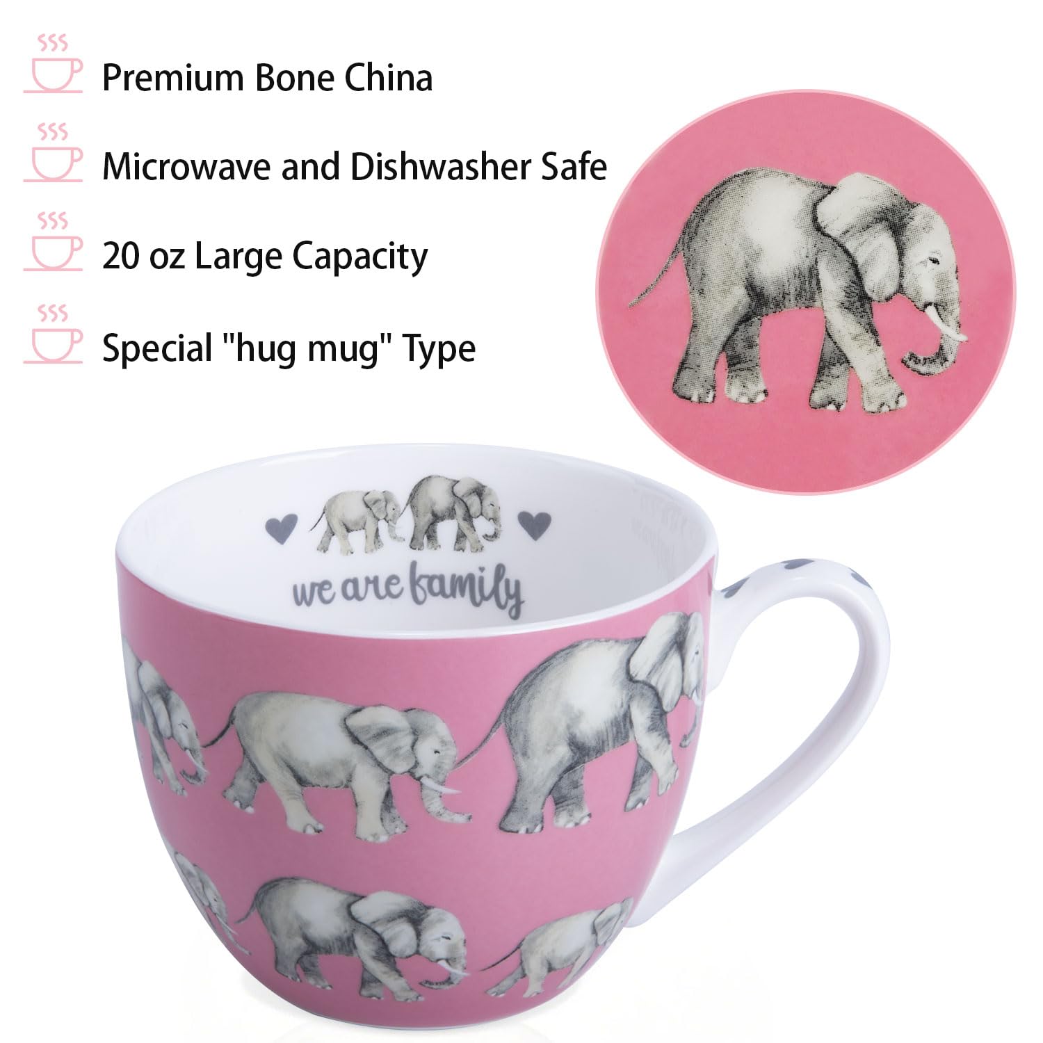 MFoffice porcelana-hueso: material de alta calidad, apta para microondas y lavavajillas.