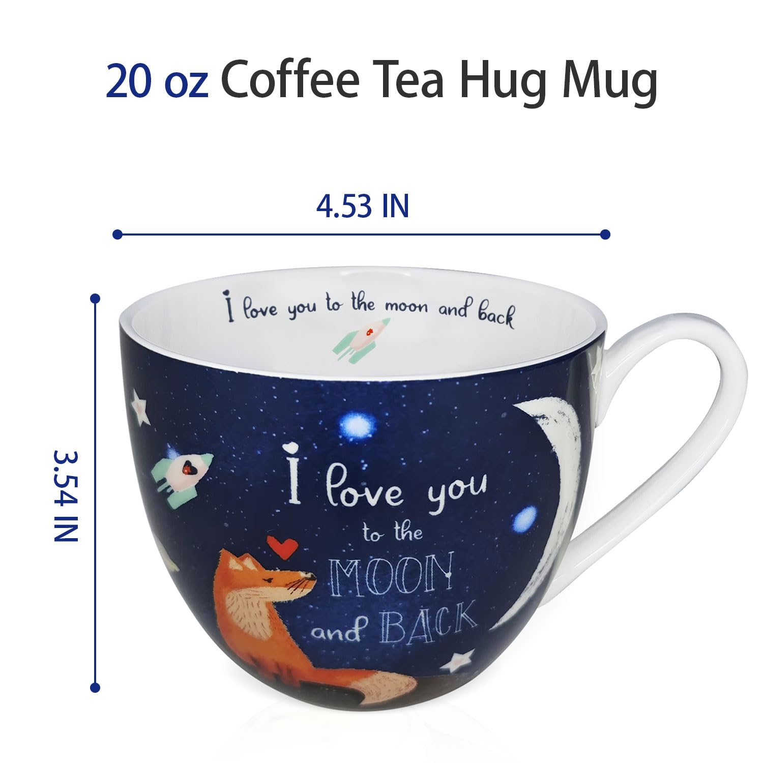 MFoffice Taza Zorro y Corazón, ideal para regalar con ternura.