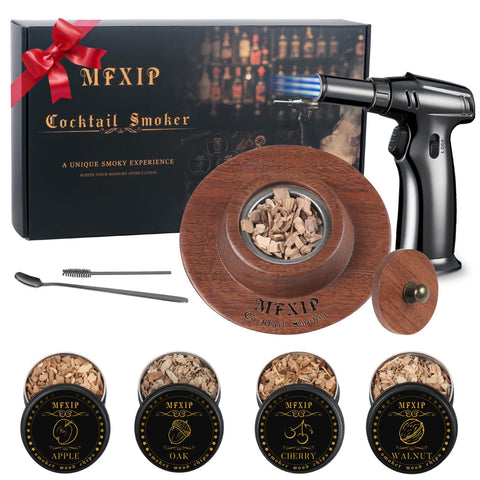 MFXIP kit de ahumado para cócteles con diseño profesional para humo aromático.