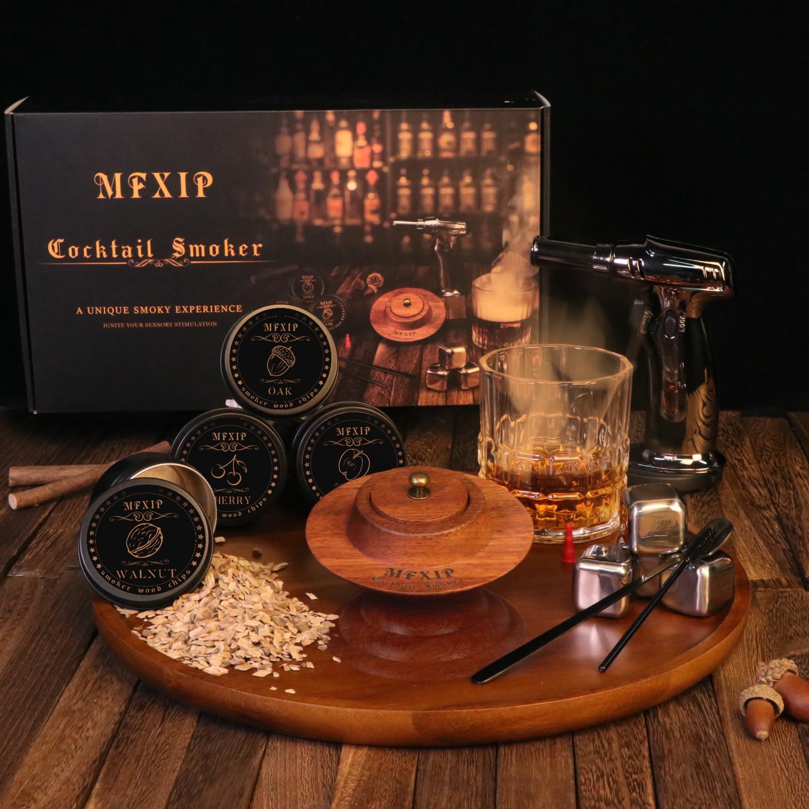 MFXIP soplete para cocteles, fácil de encender y usar.