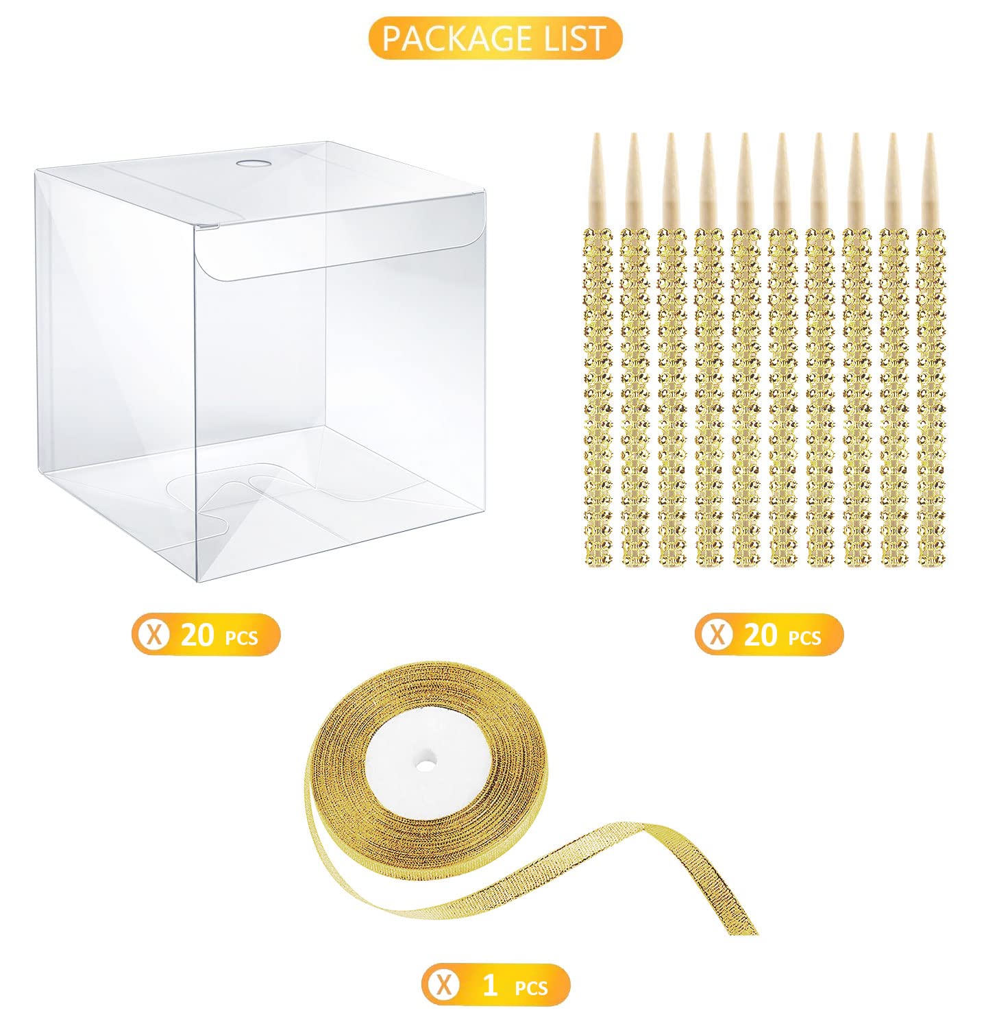 Set de empaque MGWOTH para regalos de postres, caja clara y elegante