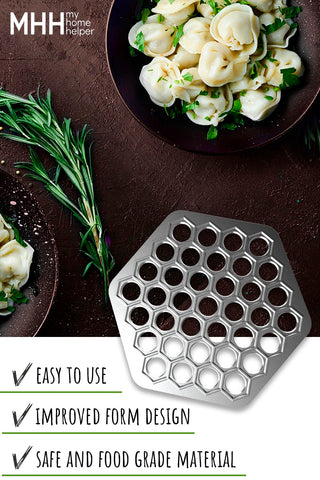 MHH molde de 270 mm de diámetro para ravioli y pelmeni perfectos