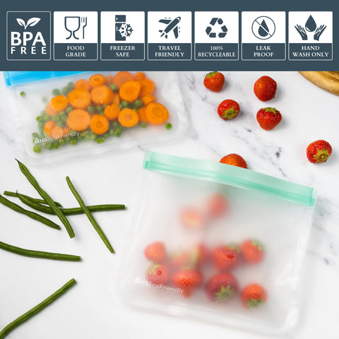 Bolsas MHSEcoFriendly libres de BPA para alimentos seguros