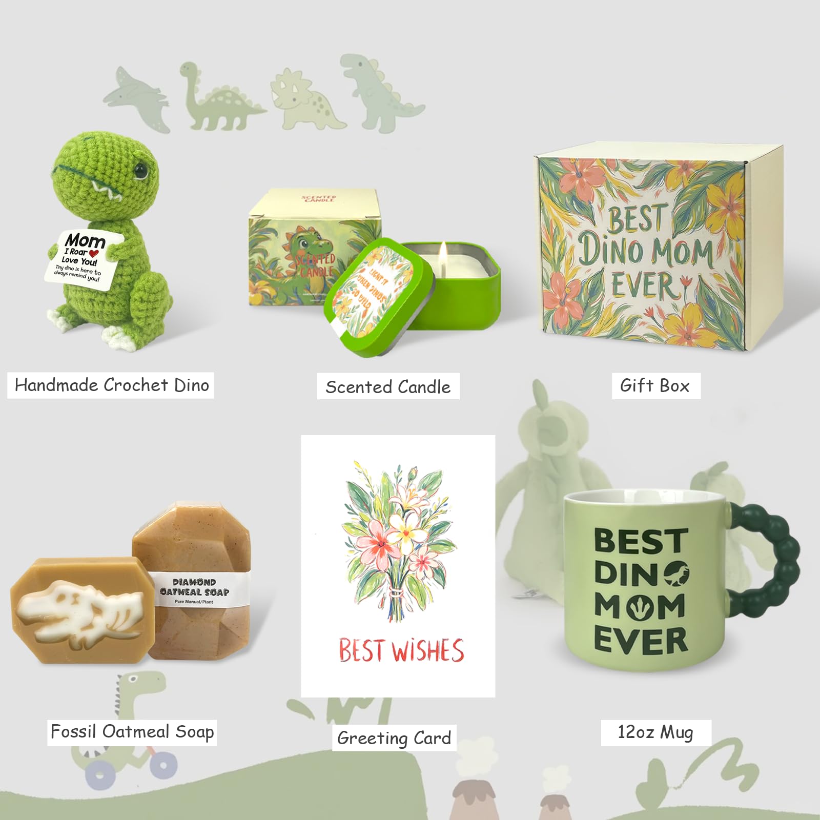MHSMHL taza-dino-mejor-mama: bebida diaria con mensaje positivo para mamá.