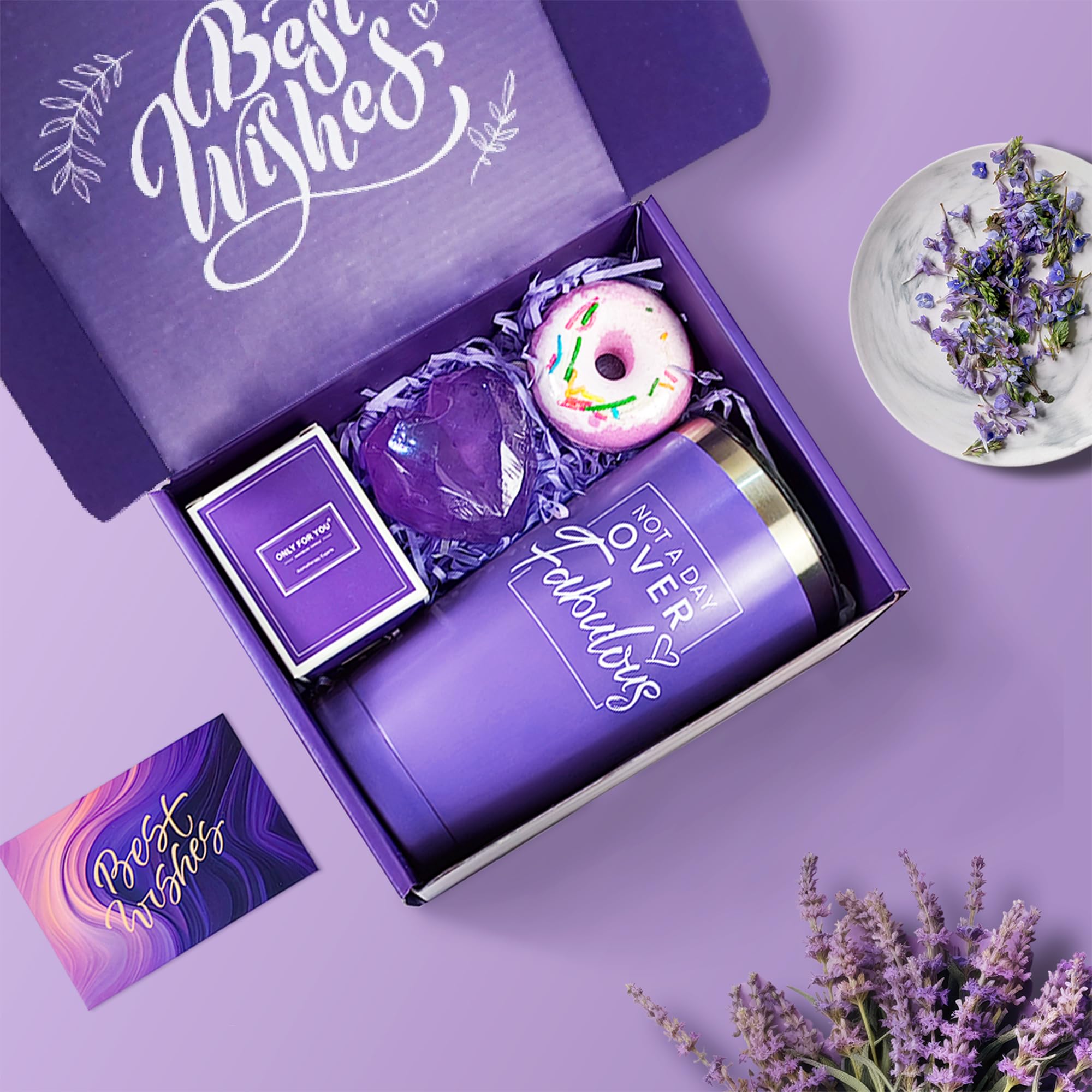 Vela de soja MHSMHL con lavanda para ambiente relajante en casa.
