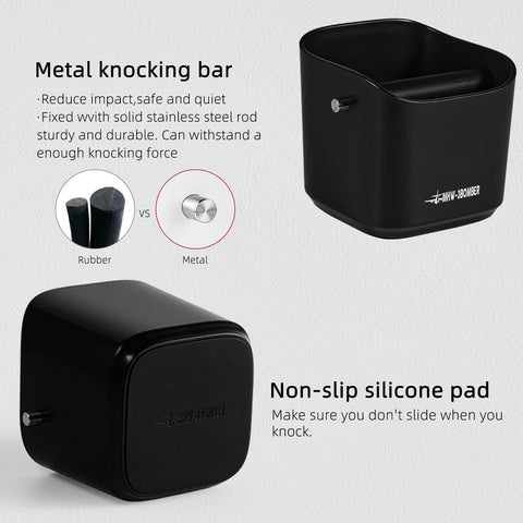 Cuerpo de ABS duradero con varilla de metal y funda de goma.