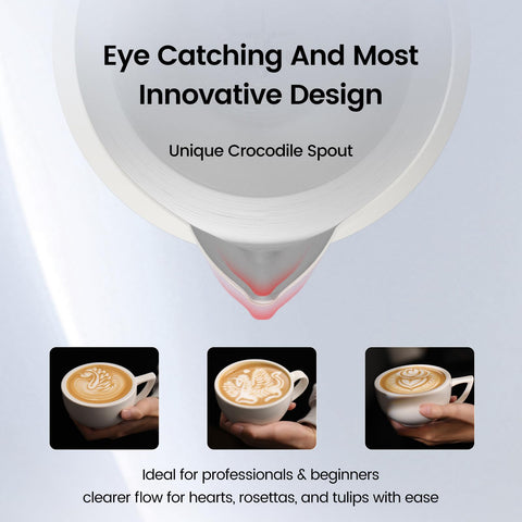 Boquilla cocodrilo y dispersion doble para espumado estable en cappuccinos