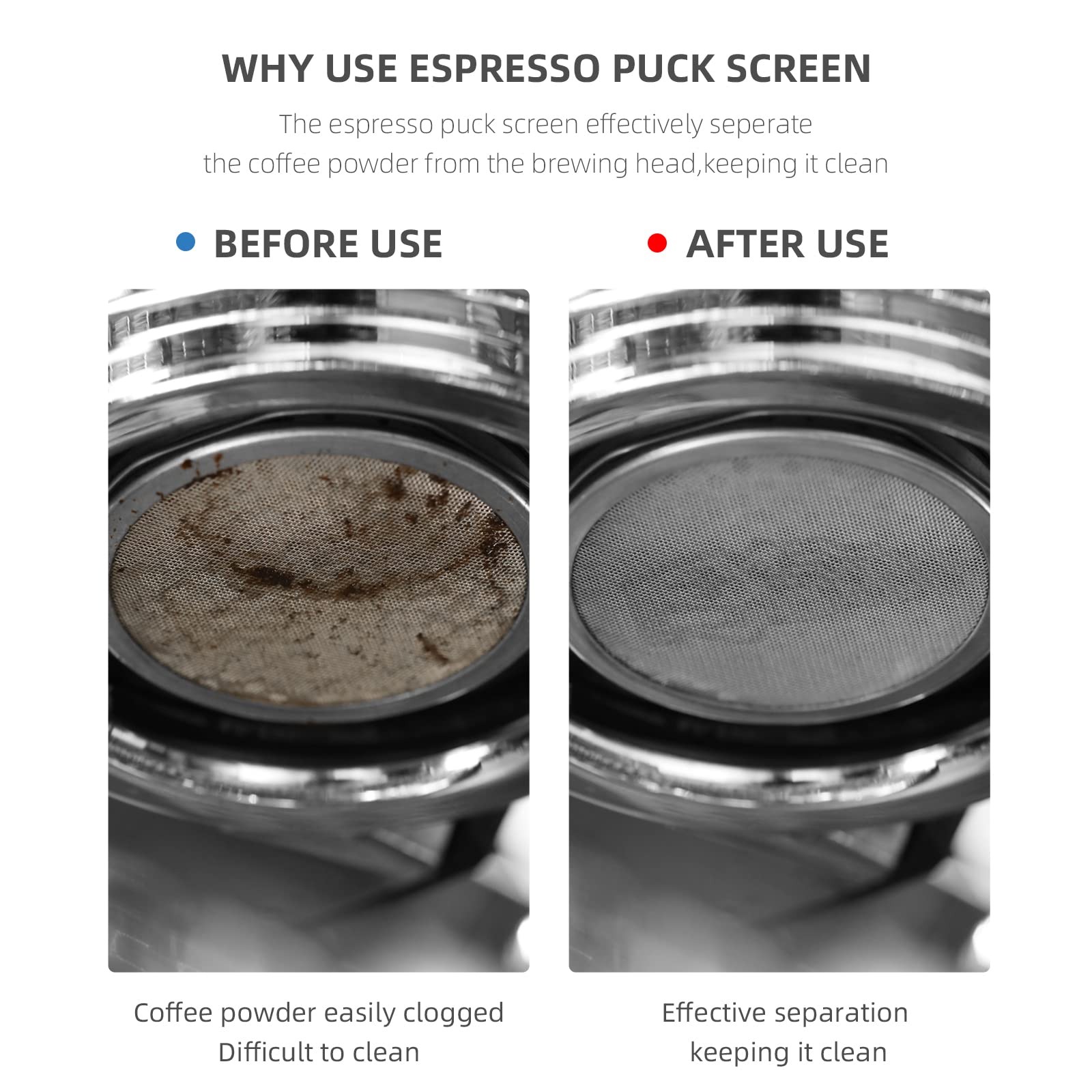 MHW-3BOMBER compatibilidad 51 mm para portafiltro, uso diario conveniente