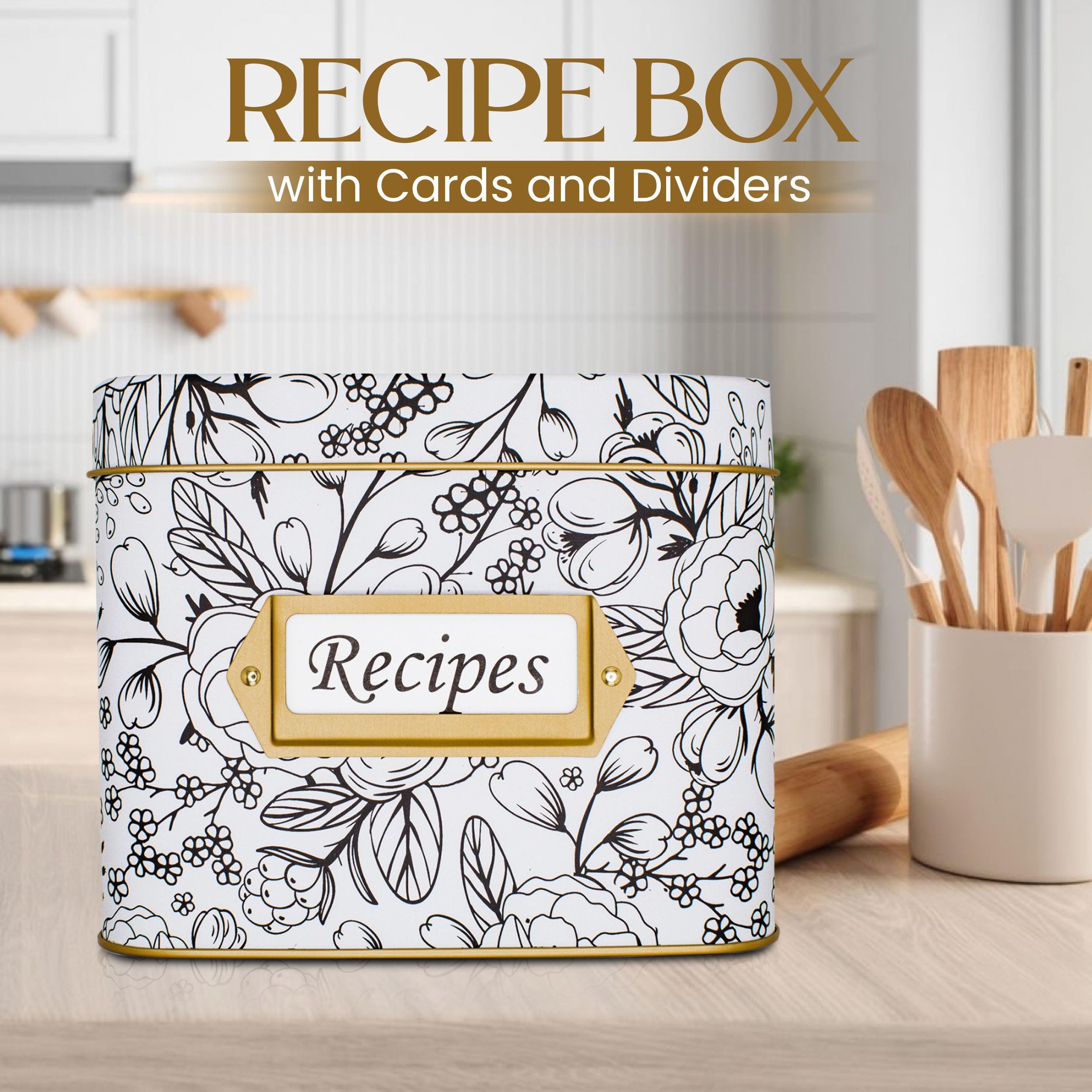 Mia + Esme: tarjetas de recetas dobles 4x6 para archivo claro.