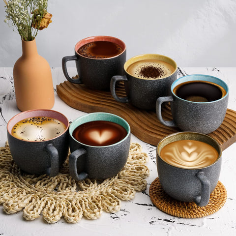 MIAMIO Las Palmitas: taza de cerámica duradera para bebidas calientes