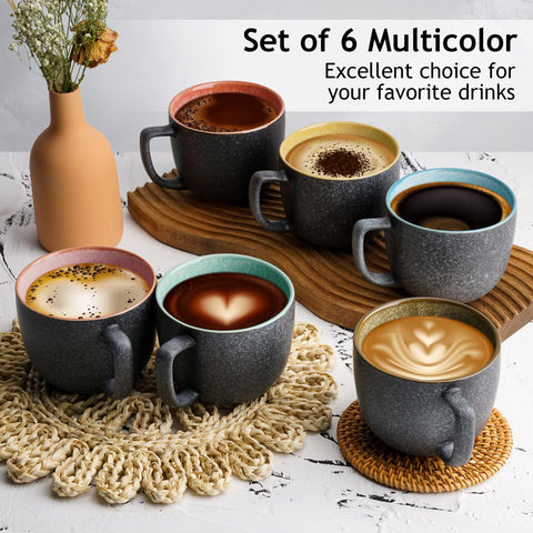 MIAMIO Las Palmitas: taza grande de cerámica ideal para café intenso