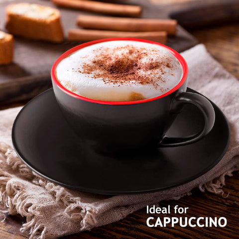 MIAMIO Le Papillon conjunto de 6 tazas capuchino para café o té en casa.