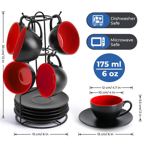 MIAMIO Le Papillon platillos cerámicos para tazas con estilo y organización.