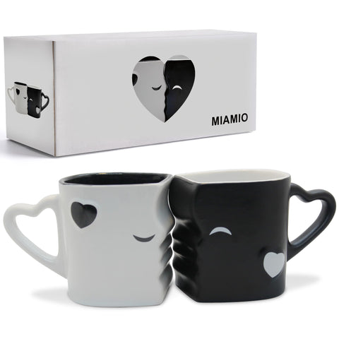 MIAMIO tazas cafe pareja nupcial: regalo elegante para bodas.